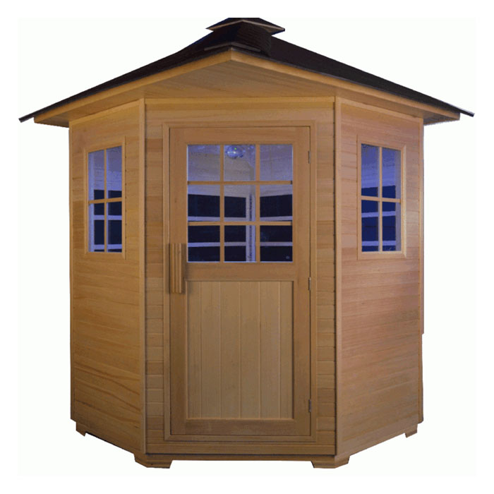 5-4 person outdoor sauna